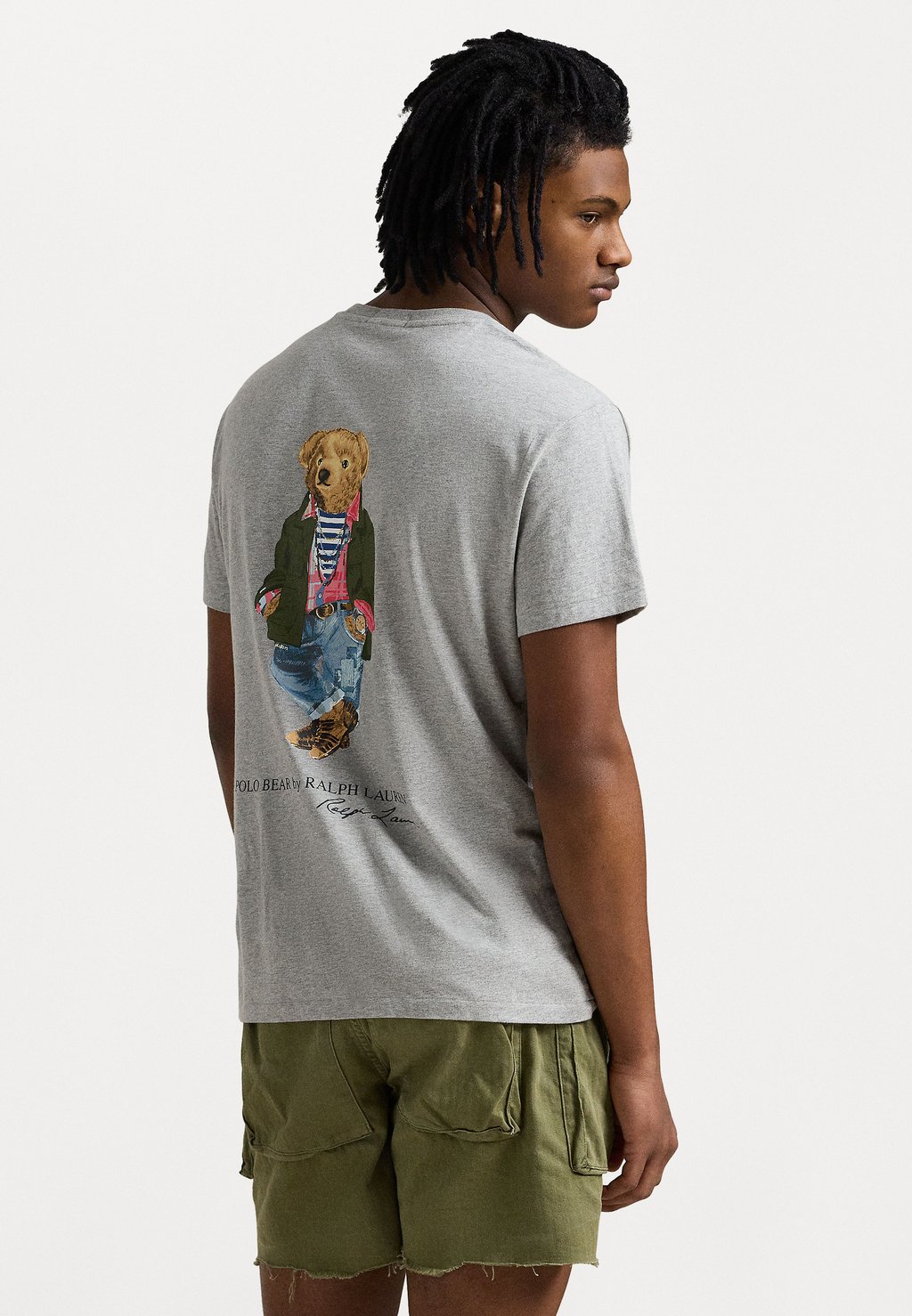 

Футболка с принтом SHORT SLEEVE Polo Ralph Lauren, серый