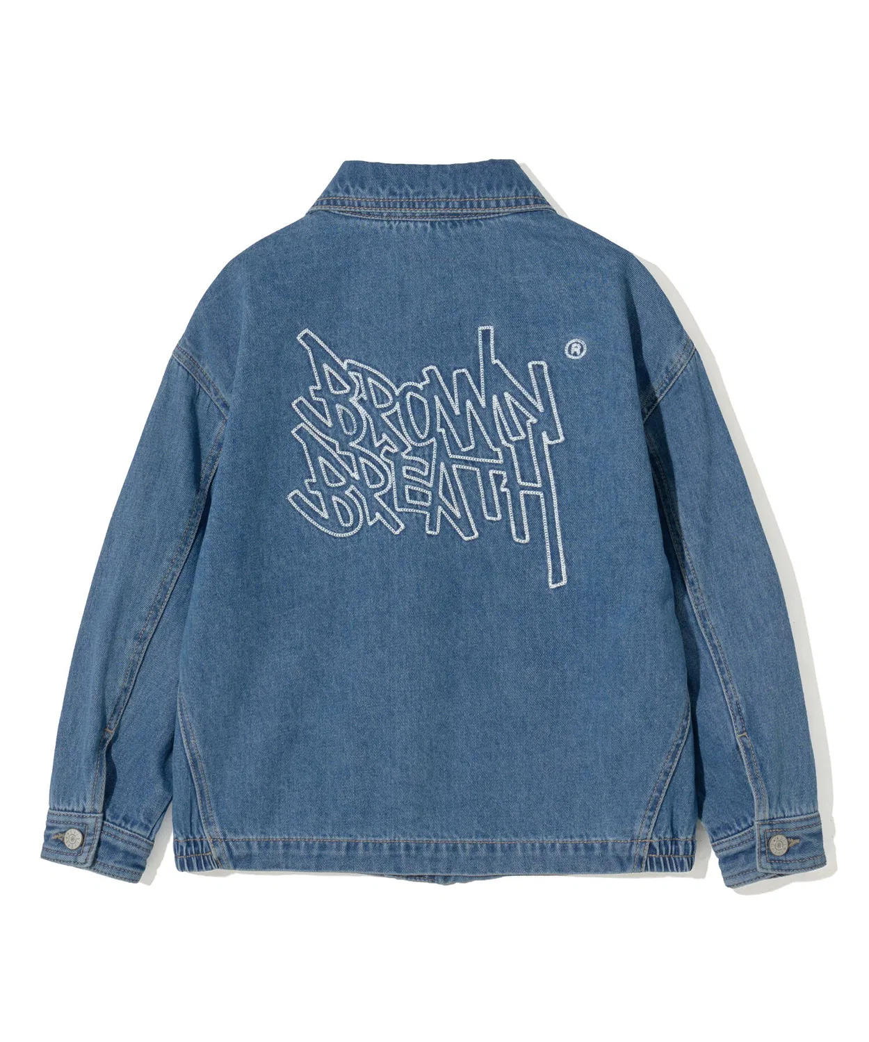 Детский джинсовый комплект с нашивками индиго от Brownbreath Kids — фото 4