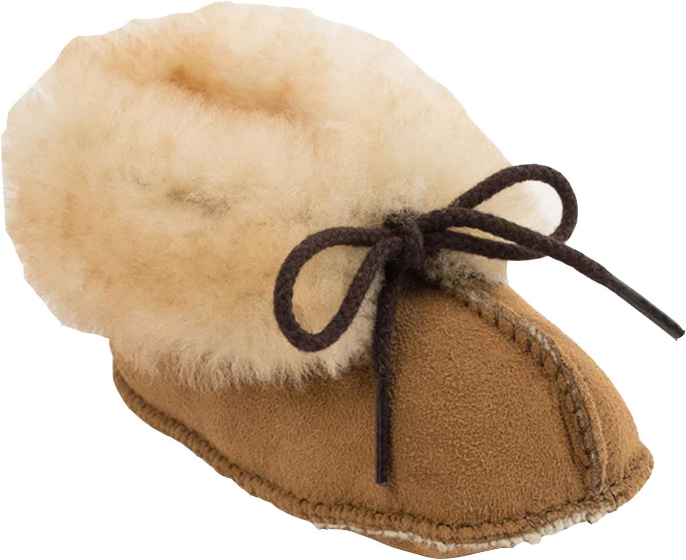 

Настоящие шерстяные ботиночки Minnetonka (для младенцев/малышей), Infant (0-12 Months) Golden Tan