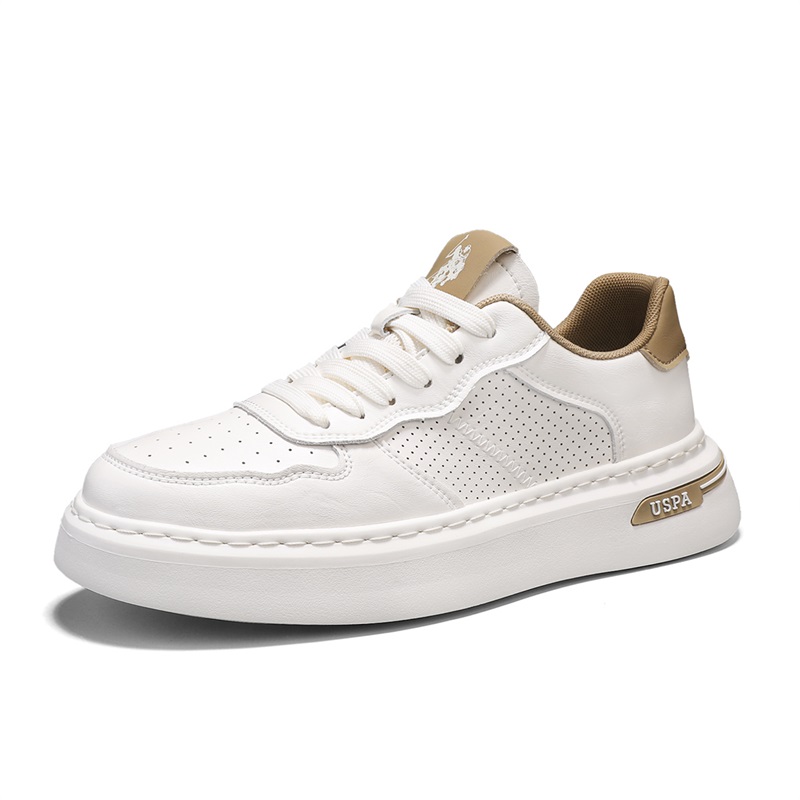 U.S. POLO ASSN. Мужские низкие скейтерские кроссовки Beige Apricot, цвет Beige Apricot — фото 3