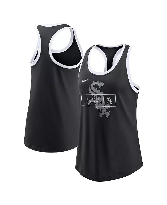 

Женская черная майка Chicago White Sox X-Ray Racerback Performance Nike