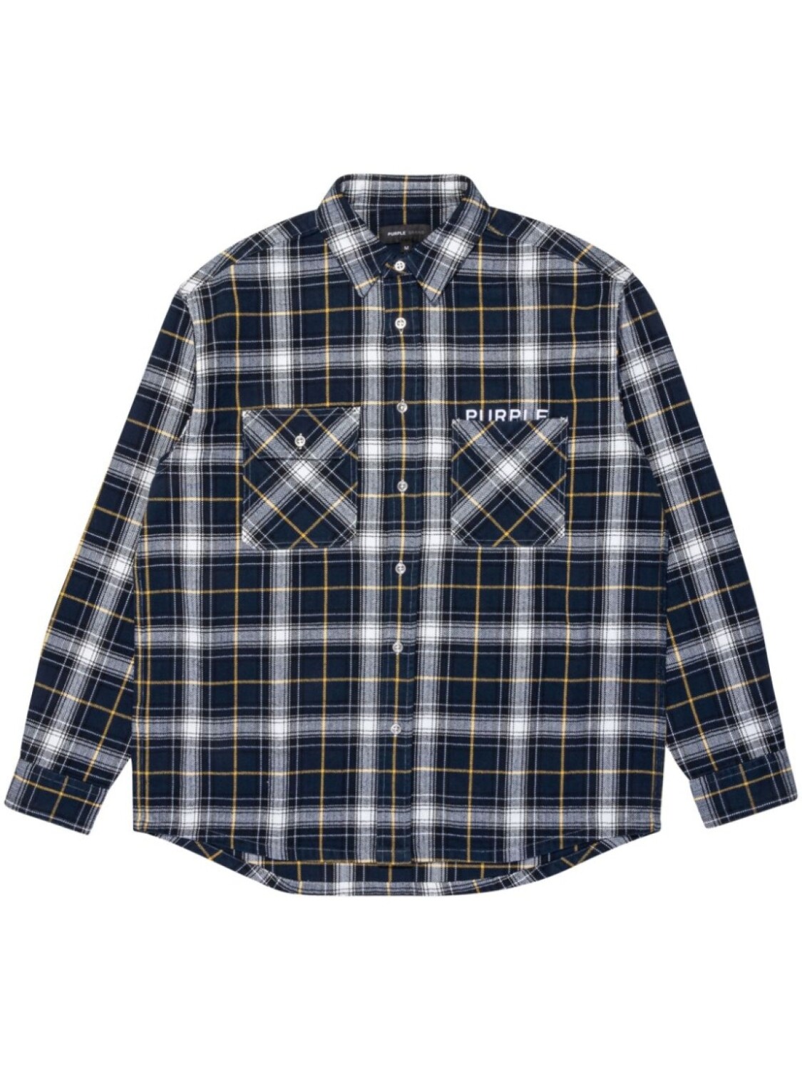 

Purple Brand рубашка в клетку, черный
