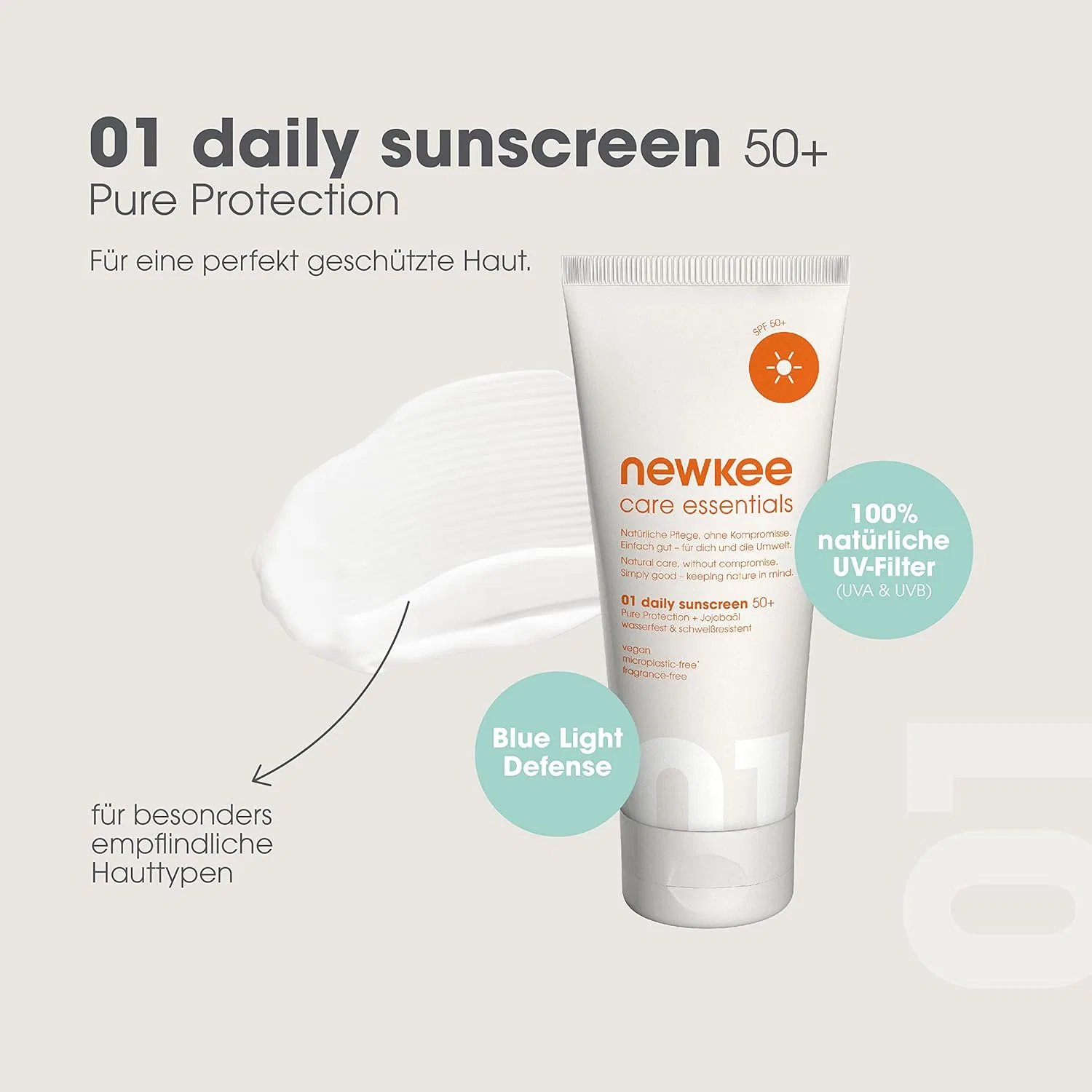 Солнцезащитный крем SPF 50+ от newkee 100 мл Newkee — фото 4