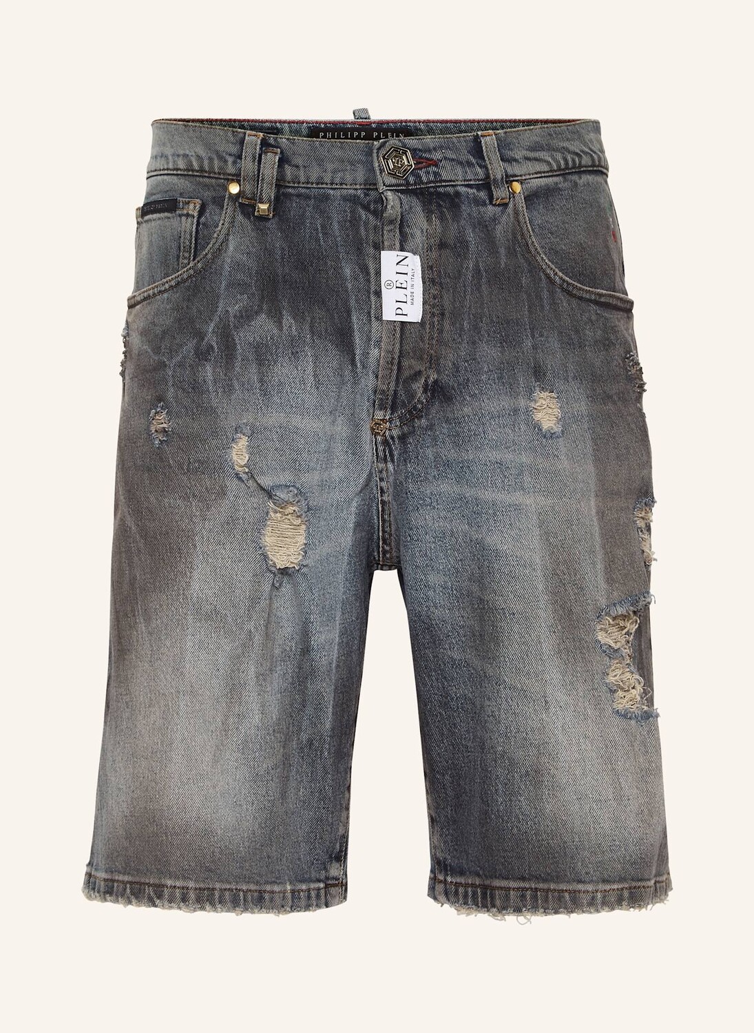 

Джинсовые шорты Philipp Plein, серый