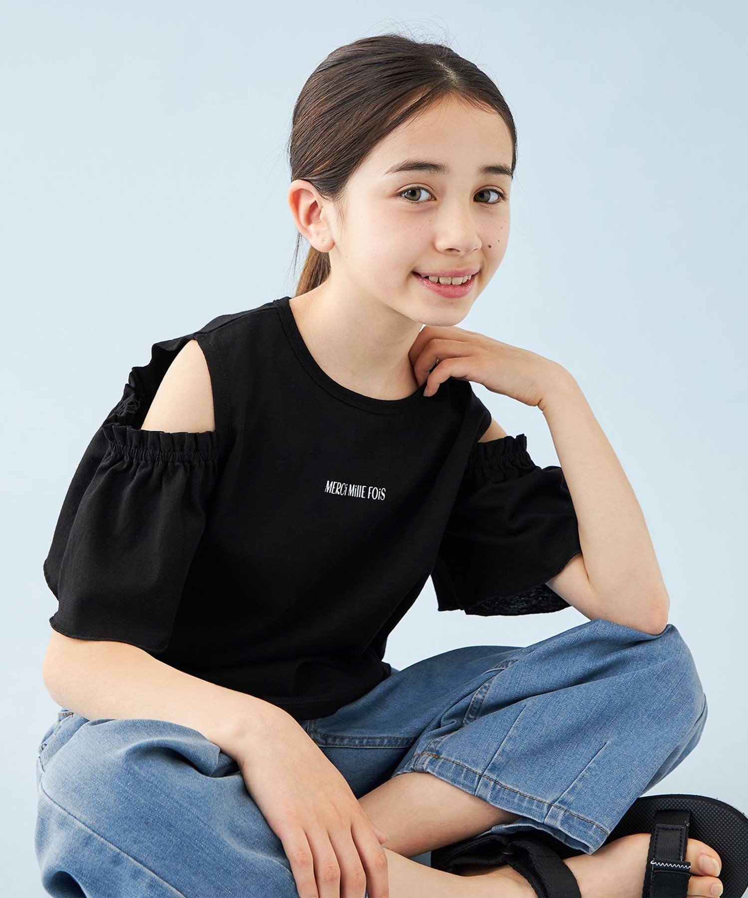 Футболка Футболки разных дизайнов [110-150 см] Unfilo, Black [Open Shoulder Bag [205]] — фото 3