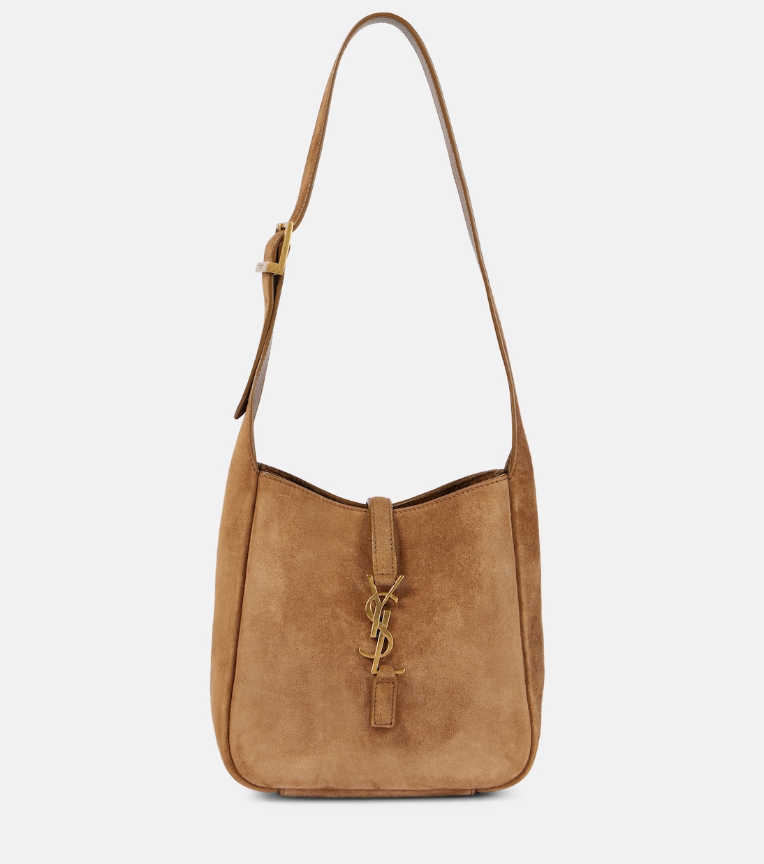 

Плечевая сумка Supple Baby из мягкой замши Le 5 à 7 Saint Laurent, Golden Leaf