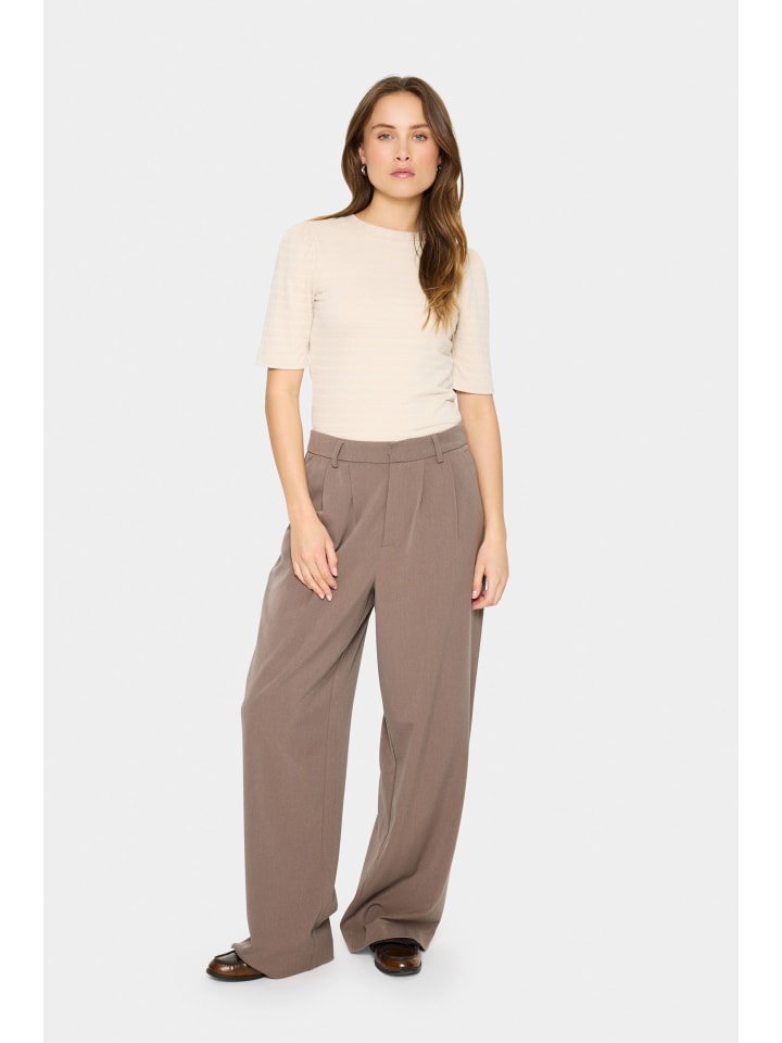 

Блузка с короткими рукавами LucianaSZ Прямой крой в цвете Fog SAINT TROPEZ