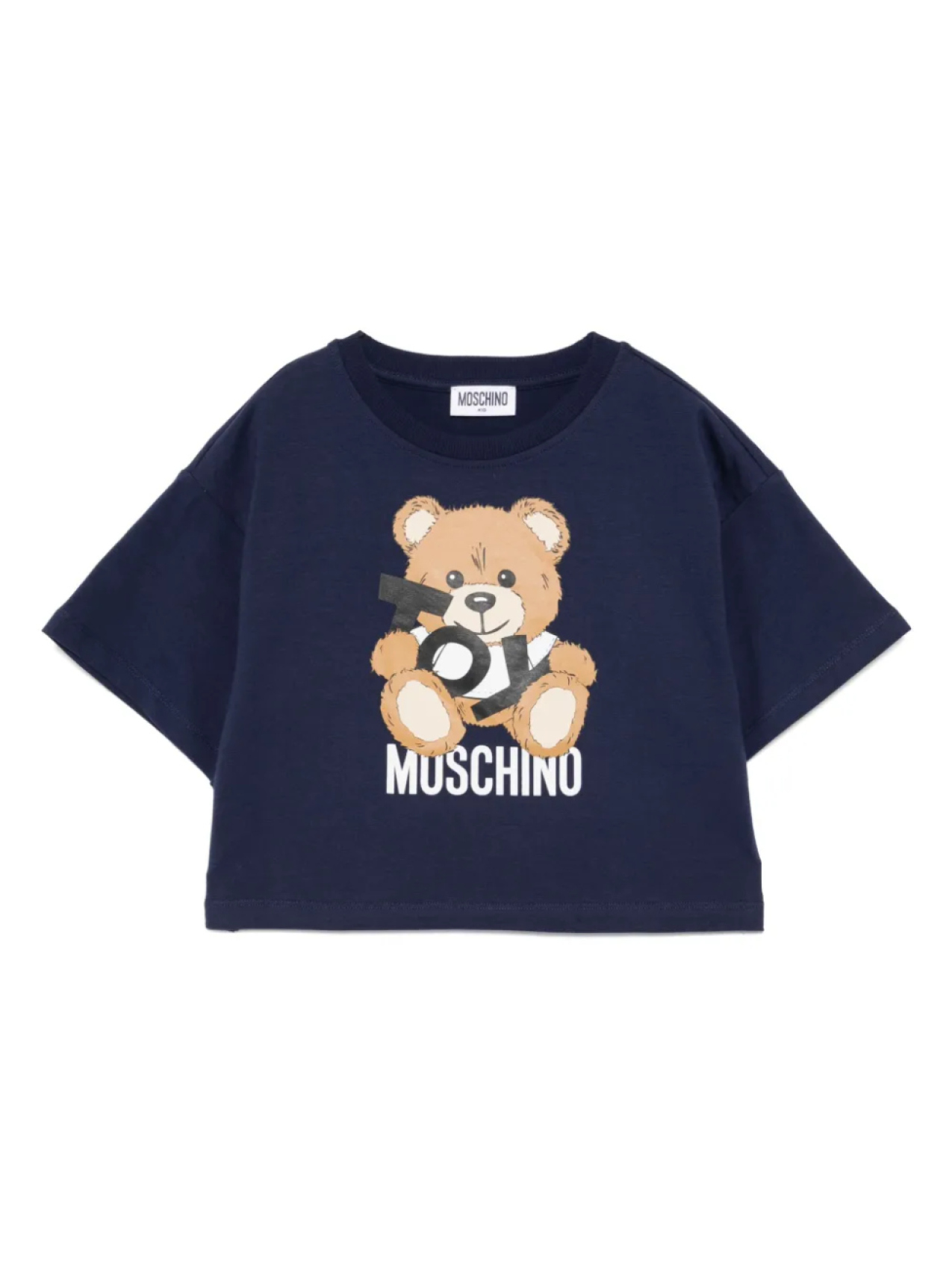 

Moschino Kids футболка с логотипом, синий