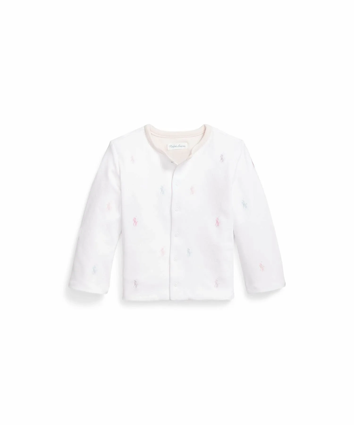 Двусторонняя хлопковая куртка Baby Polo Pony Polo Ralph Lauren, 650 Pink