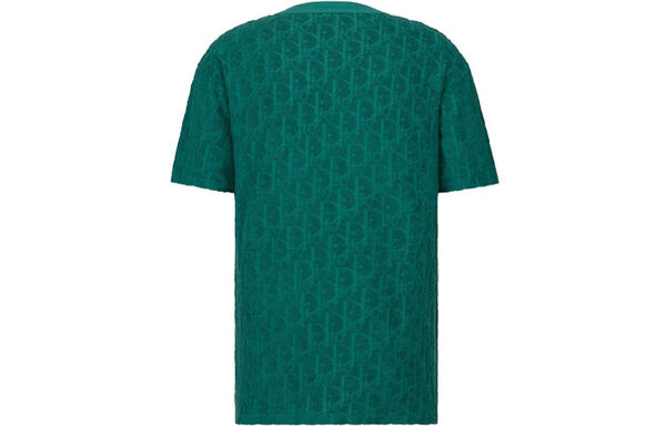 Футболка men's ss21 oblique printing cotton round neck short sleeve green Dior, зеленый — фото 2