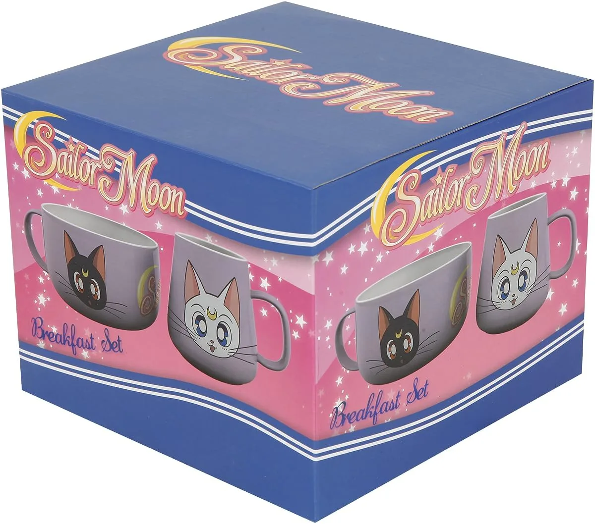 Набор для завтрака Sailor Moon Luna & Artemis: кружка + миска GB eye — фото 4