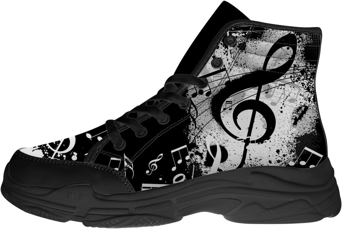 

Кроссовки для женщин и мужчин, черные на шнуровке, с высоким верхом, текстильные, подарок для нее и для него Quorax