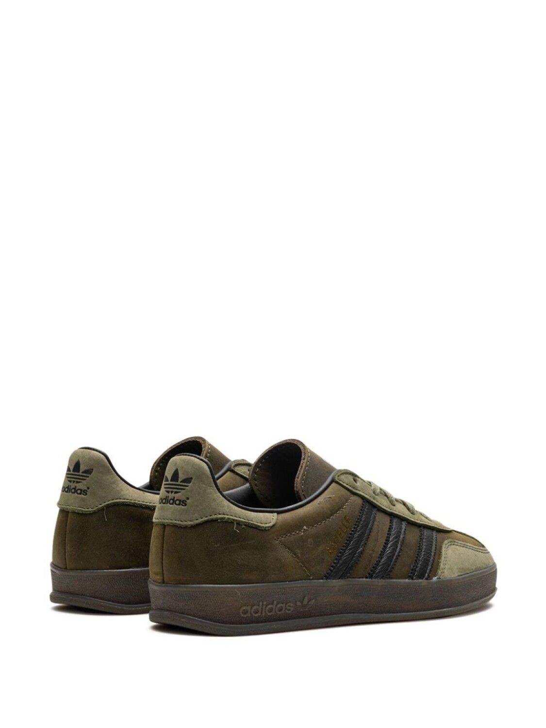 Кроссовки Adidas Gazelle Indoor "Focus Olive", зеленый — фото 3