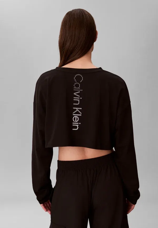 Футболка Calvin Klein Commuter relaxed tee long sleeved top, черный — фото 3