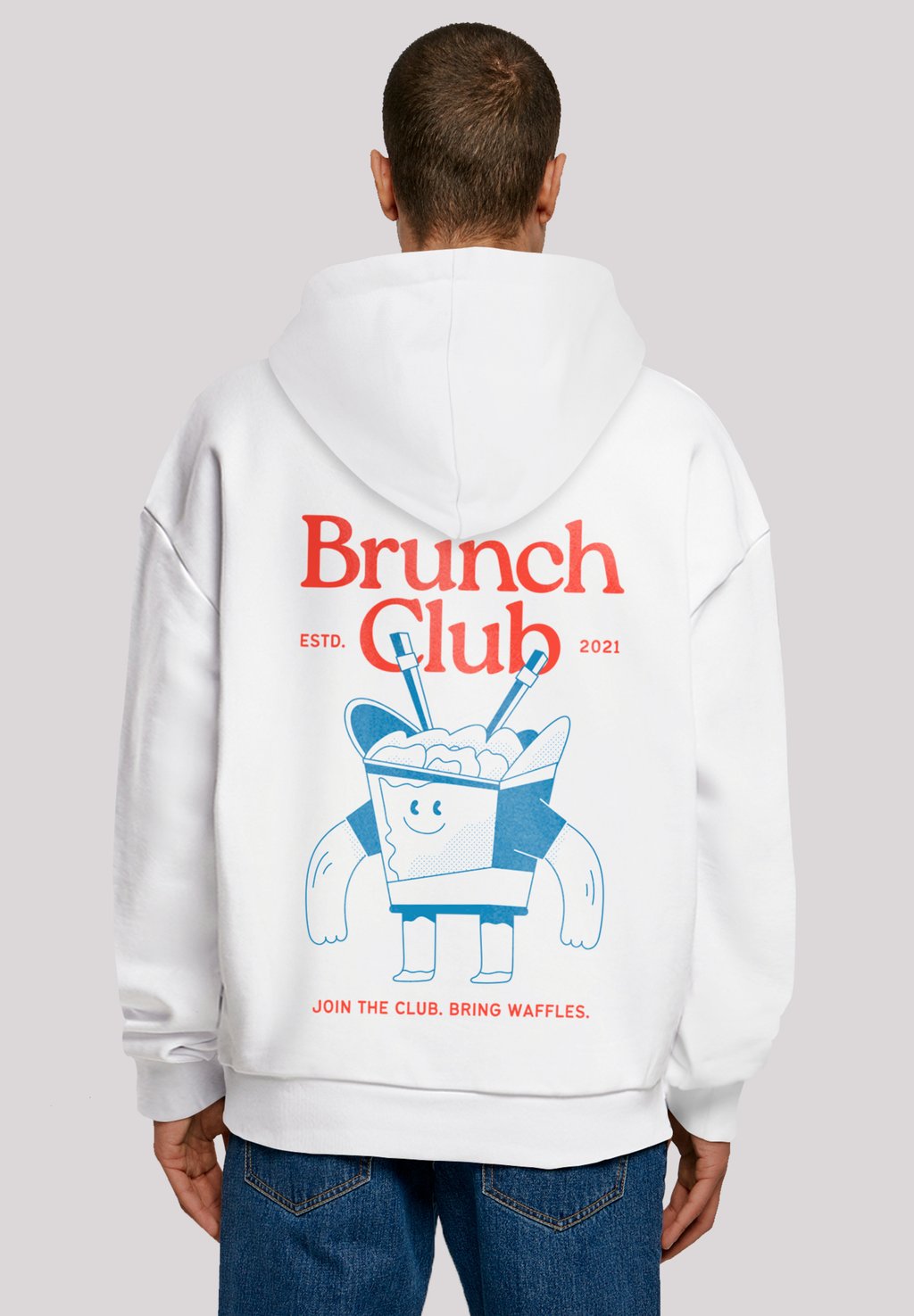 

Толстовка THE BRUNCH CLUB - Hoodie F4NT4STIC, белый