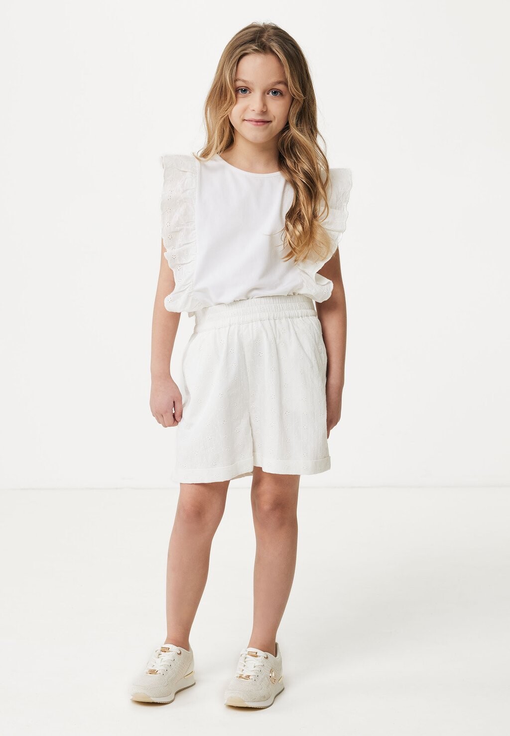 

Блуза WITH BRODERIE RUFFLES Mexx, кремовый