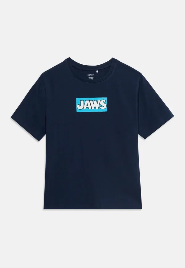 Футболка Name It Nkmmamut jaws box print t-shirt, темно-синий — фото 3