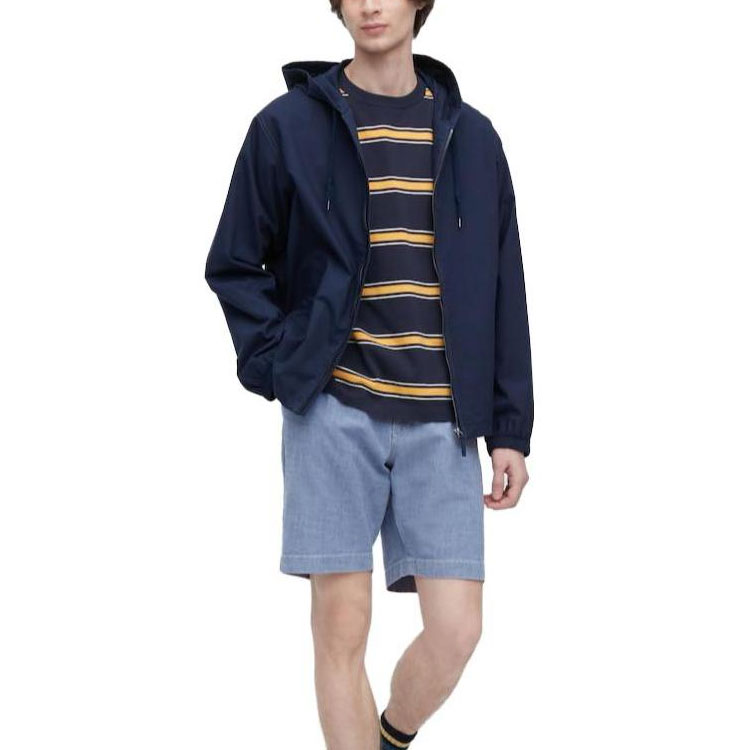 UNIQLO Повседневные шорты унисекс небесно-голубого цвета — фото 4