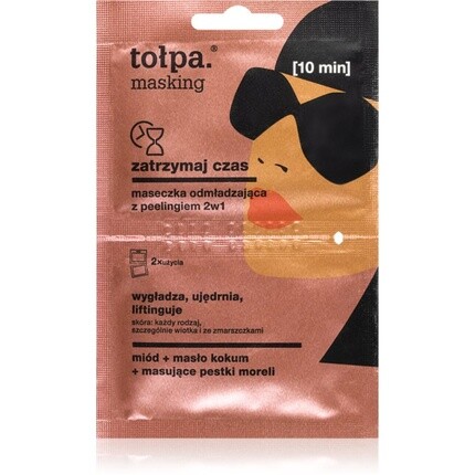 

Tołpa Time Stop Маска с пилингом Омолаживающая маска 2 в 1 2х5мл