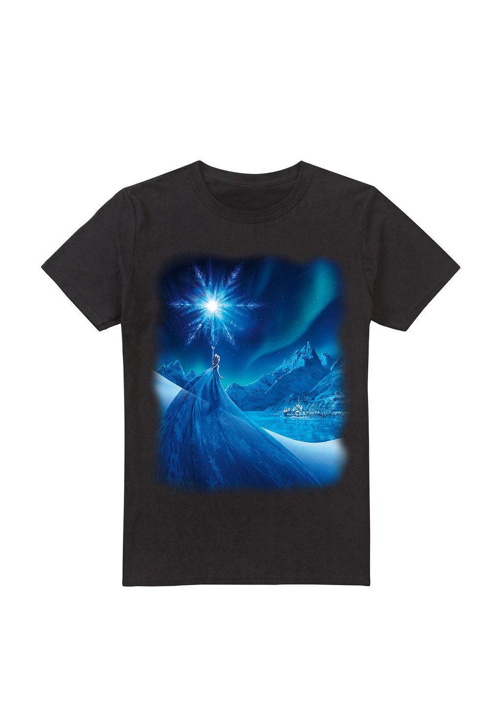 

Футболка с принтом FROZEN ELSAS MAGICAL LIGHT Disney, черный