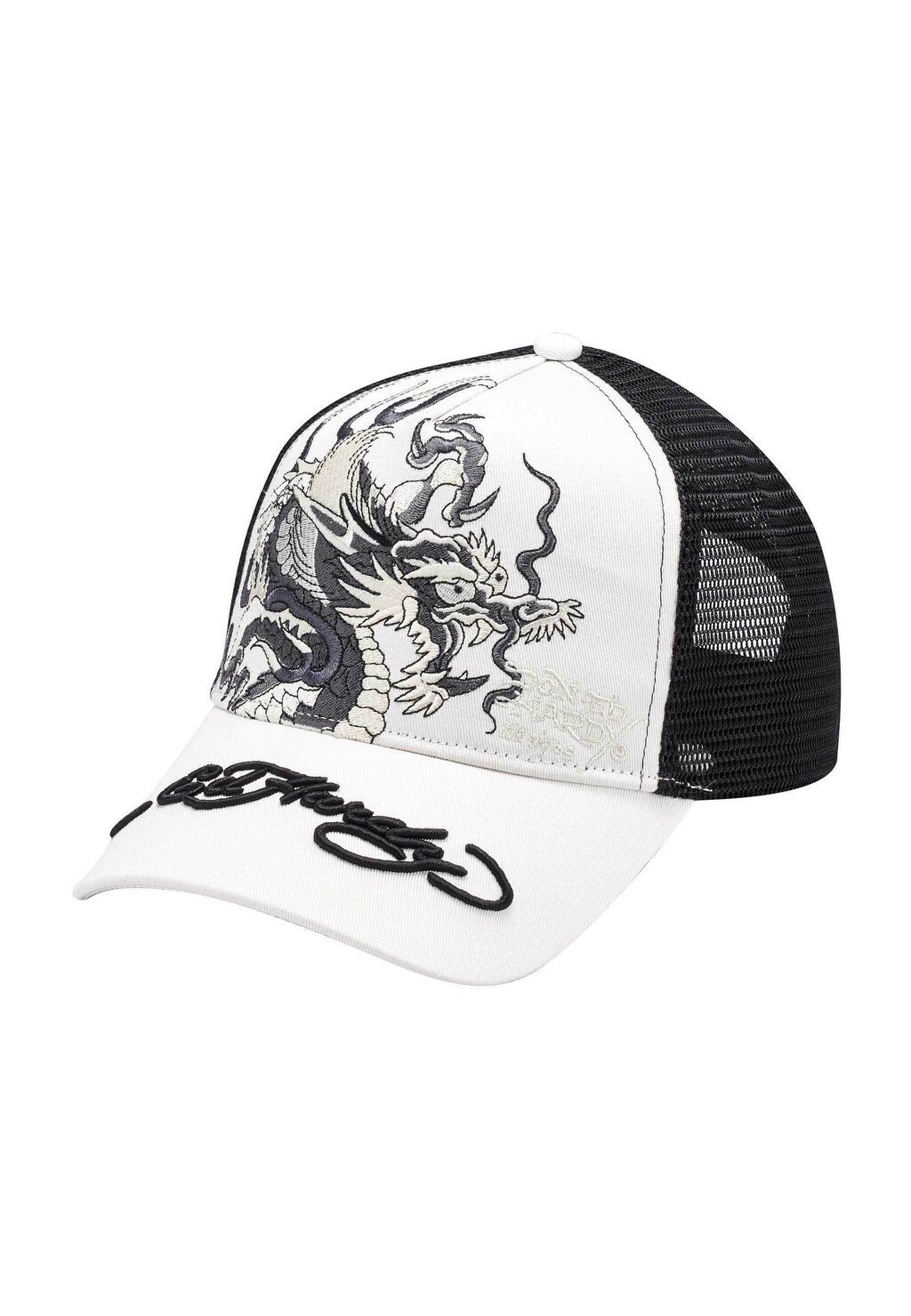 

Кепка Unisex Mono Giant Dragon Front Ed Hardy, белая черная