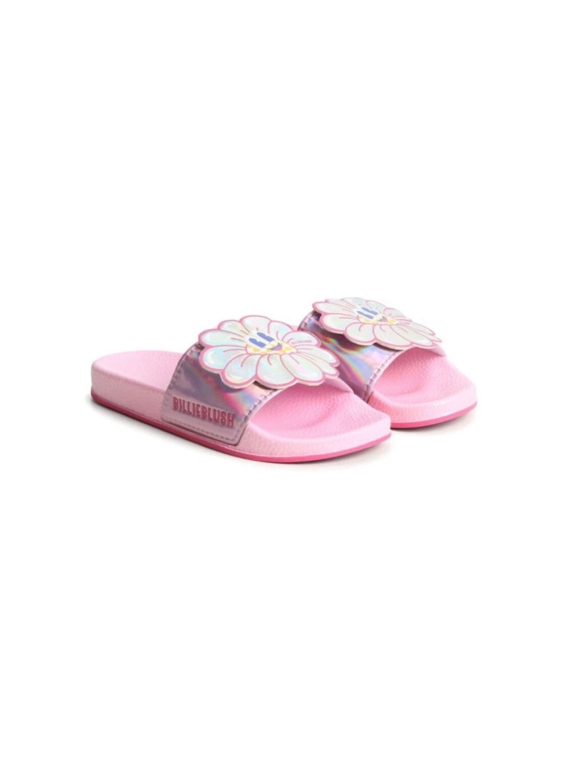 

Billieblush шлепанцы с цветочной аппликацией, розовый