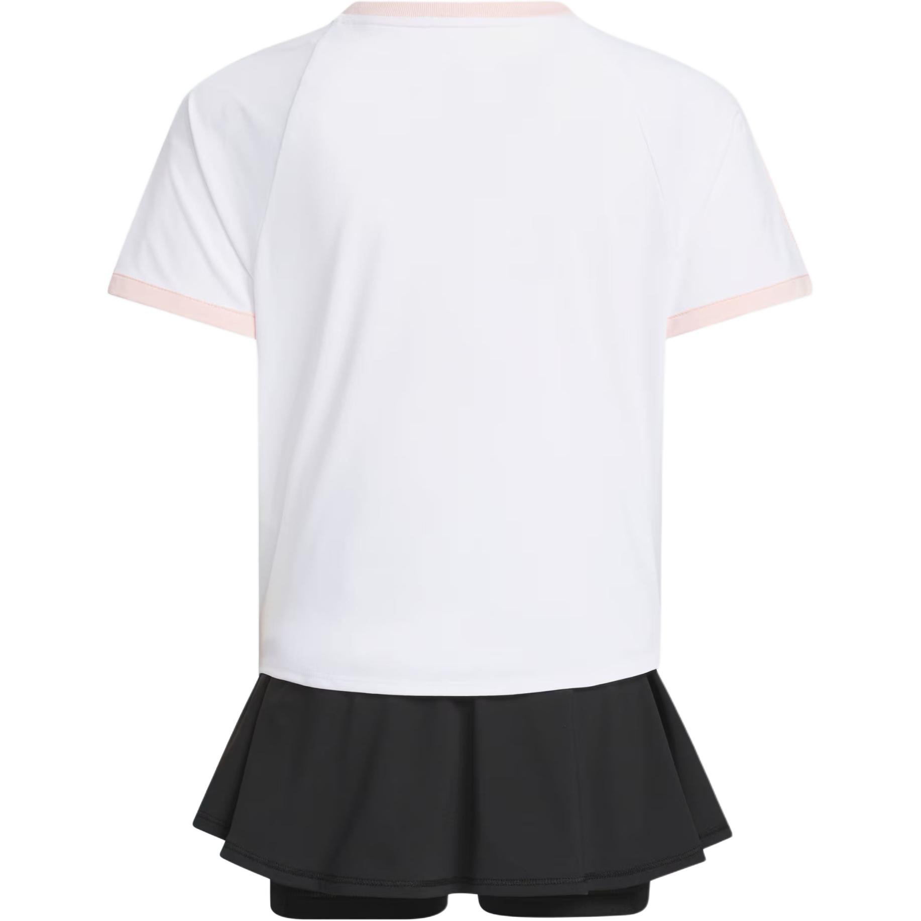 Adidas Спортивный комплект с юбкой для детей 3-7 лет Track White/Black — фото 3