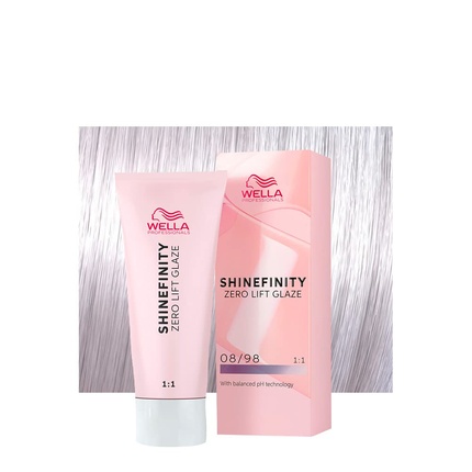 

Shinefinity Silver Pearl 08/98 Светло-русый Cendre Pearl 60 мл Полуперманентная краска для волос Wella