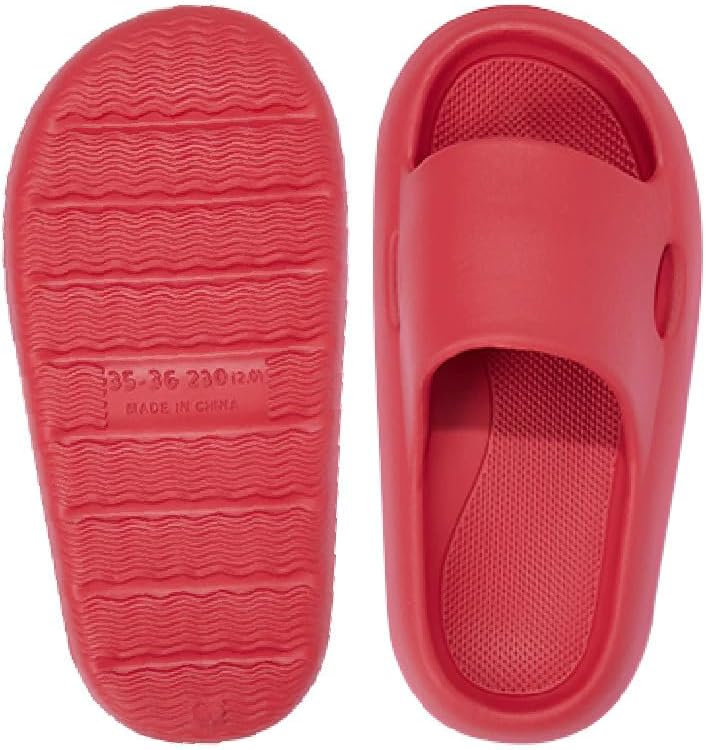 

Женские и мужские шлепанцы EDOSIR с облачным эффектом для душа и дома, большие размеры, красный