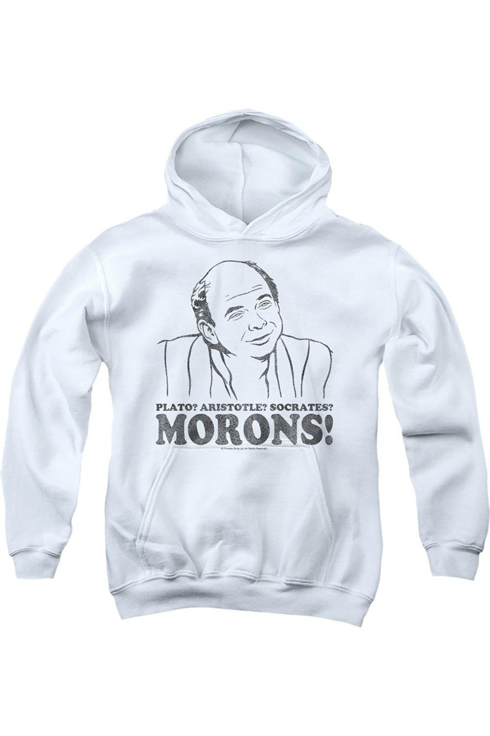 

Толстовка с капюшоном Princess Bride Morons Youth Gildan, белый