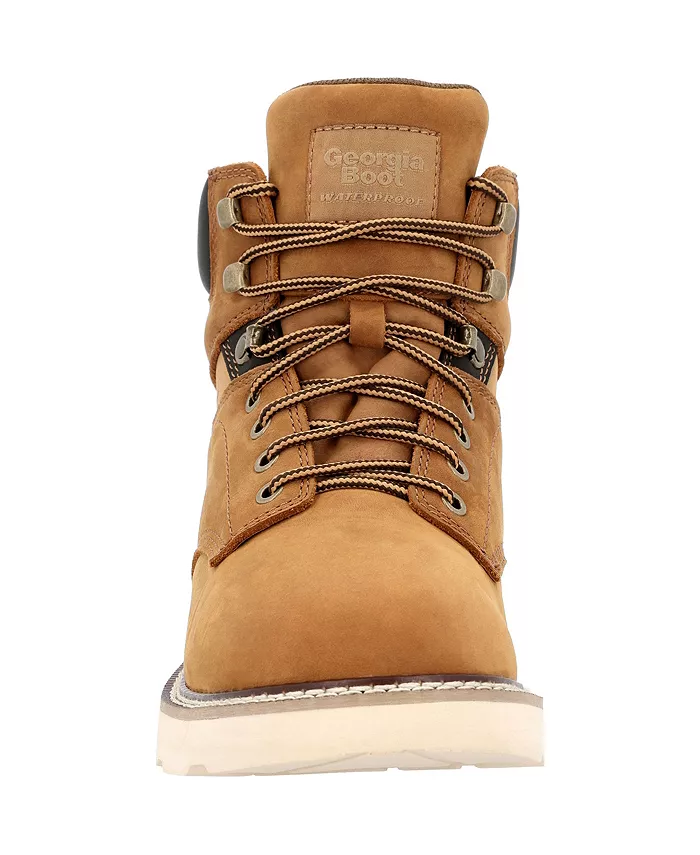 Мужские рабочие ботинки Core 37 Wedge Steel Toe Waterproof Georgia Boot, коричневый — фото 2