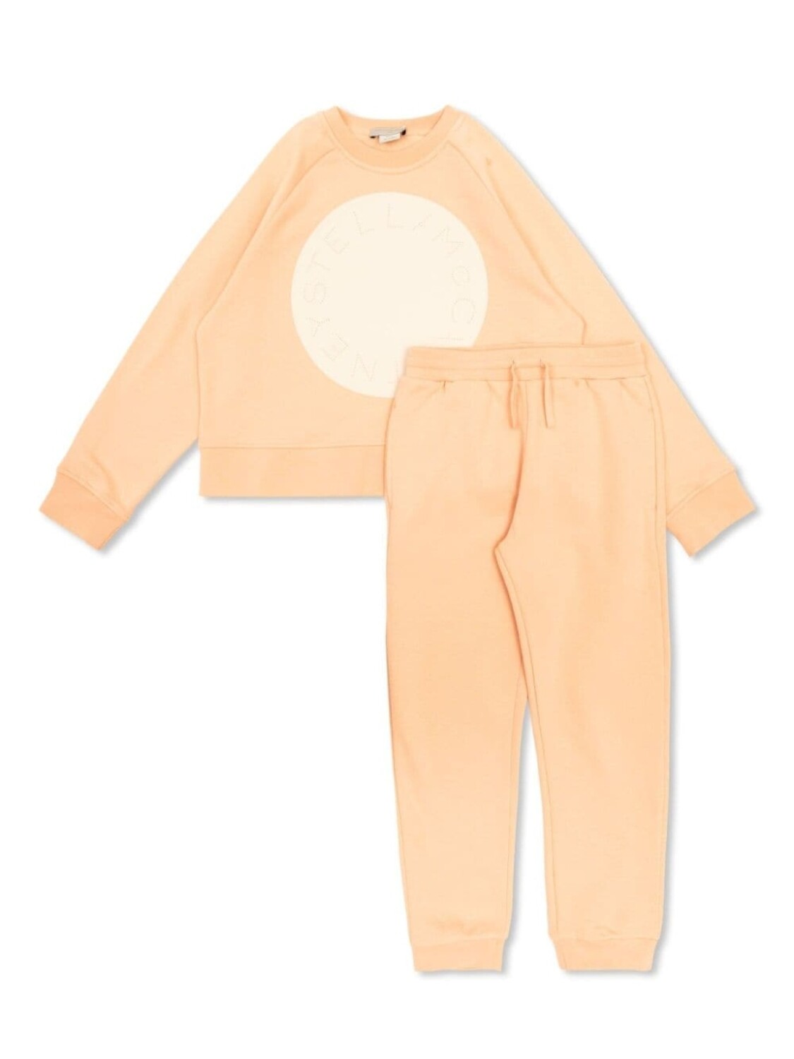 

Stella McCartney Kids спортивный костюм с логотипом, оранжевый