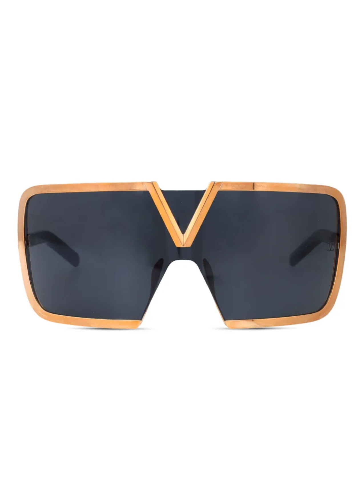 

Солнцезащитные очки VALENTINO GARAVANI EYEWEAR в большой оправе, золотой