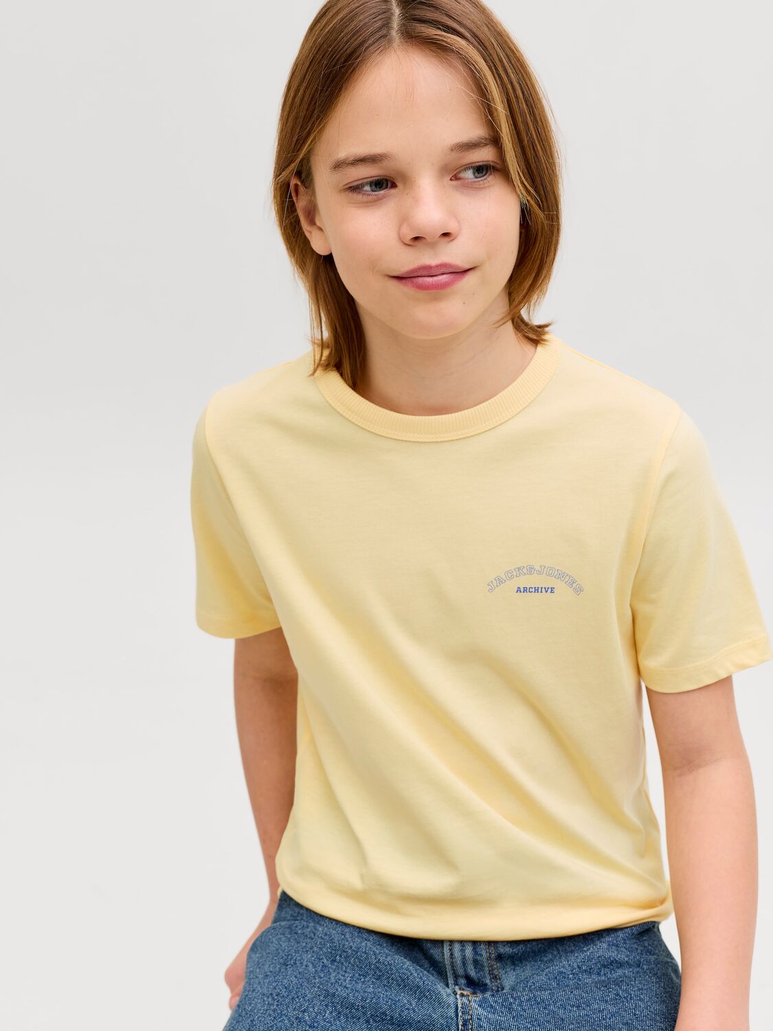 Jack & Jones Junior Футболка в желтом цвете — фото 4