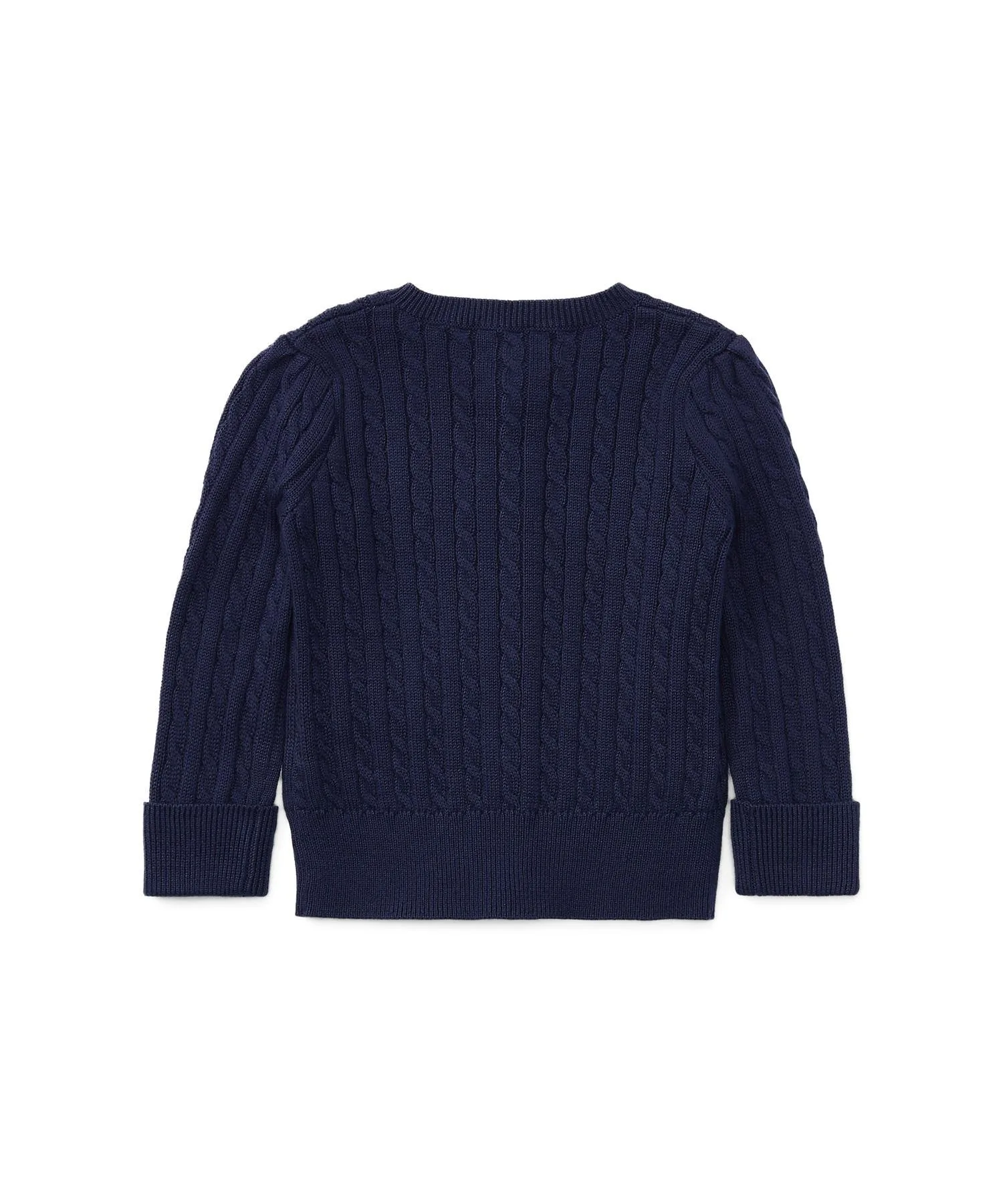 Детский хлопковый кардиган крупной вязки Polo Ralph Lauren, 410 Navy — фото 2