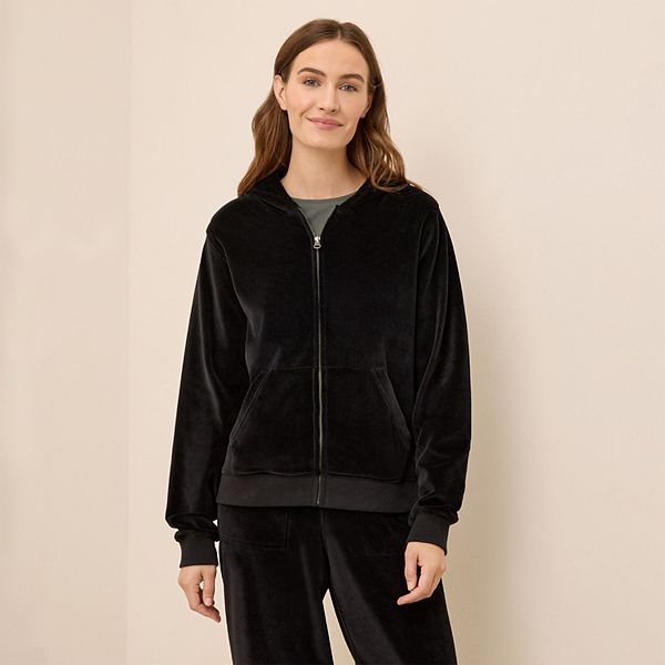 

Хлопковый худи на молнии из велюра Pact, Black, Черный, Хлопковый худи на молнии из велюра Pact, Black