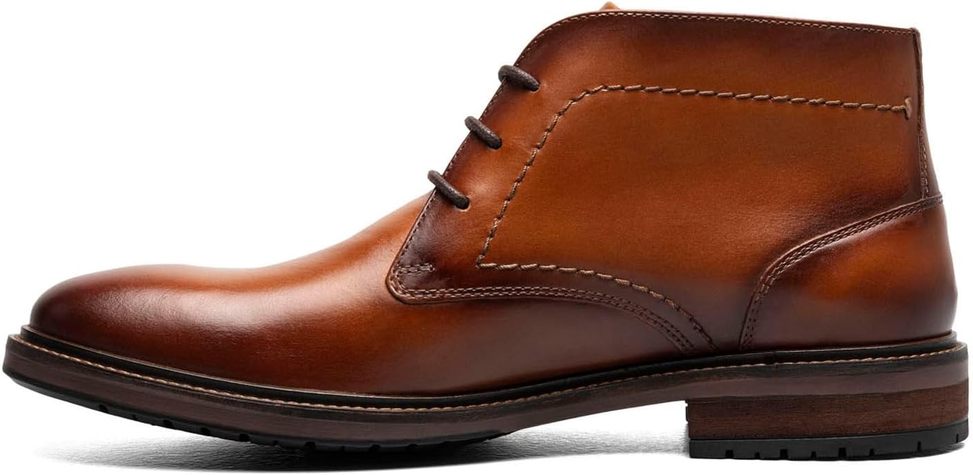 Мужские ботинки Florsheim Forge с простым носком и стилем чукка, Cognac — фото 4