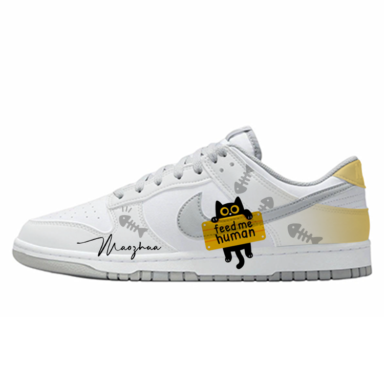 

Кроссовки для скейтбординга Dunk Anti Slip, износостойкие, серые, мужские Nike, Gray