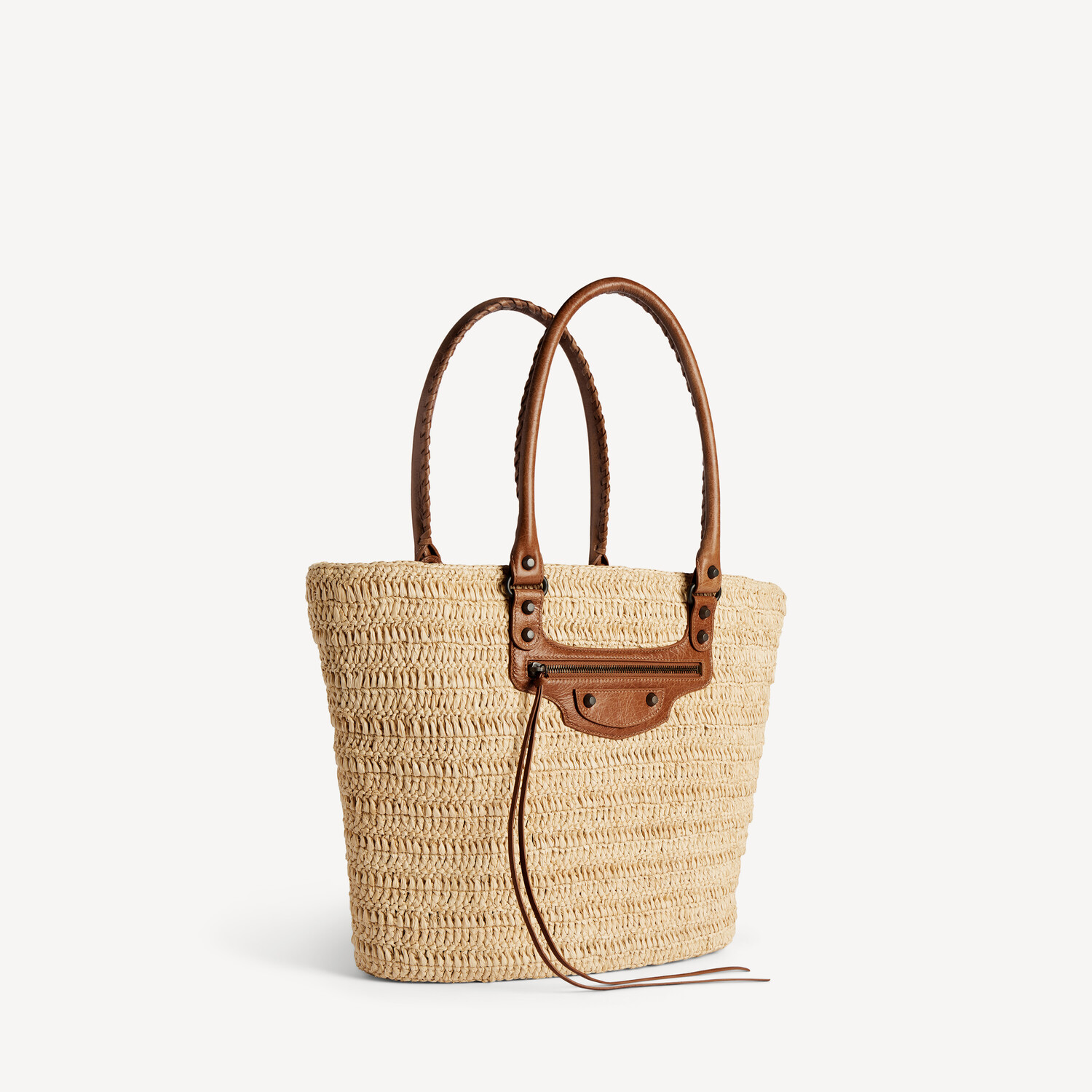 Женская сумка le city basket medium в цвете натуральный/камель BALENCIAGA, верблюжий/натуральный — фото 2