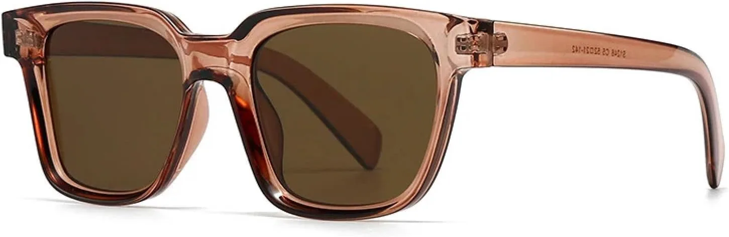 

Ретро солнцезащитные очки для женщин, защита от УФ-излучения UV400, модные солнцезащитные очки для мужчин, трендовые солнцезащитные очки TVTBBVV, Tea Tea