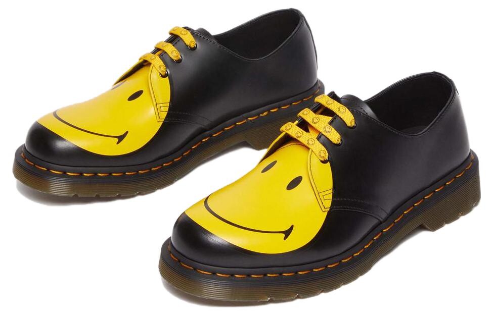Dr.Martens 1461 Женская Повседневная обувь Женская, Black/Yellow — фото 4