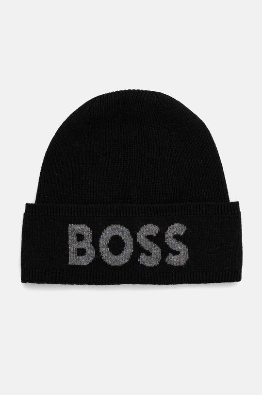 

Шапка из смесовой шерсти Boss, черный