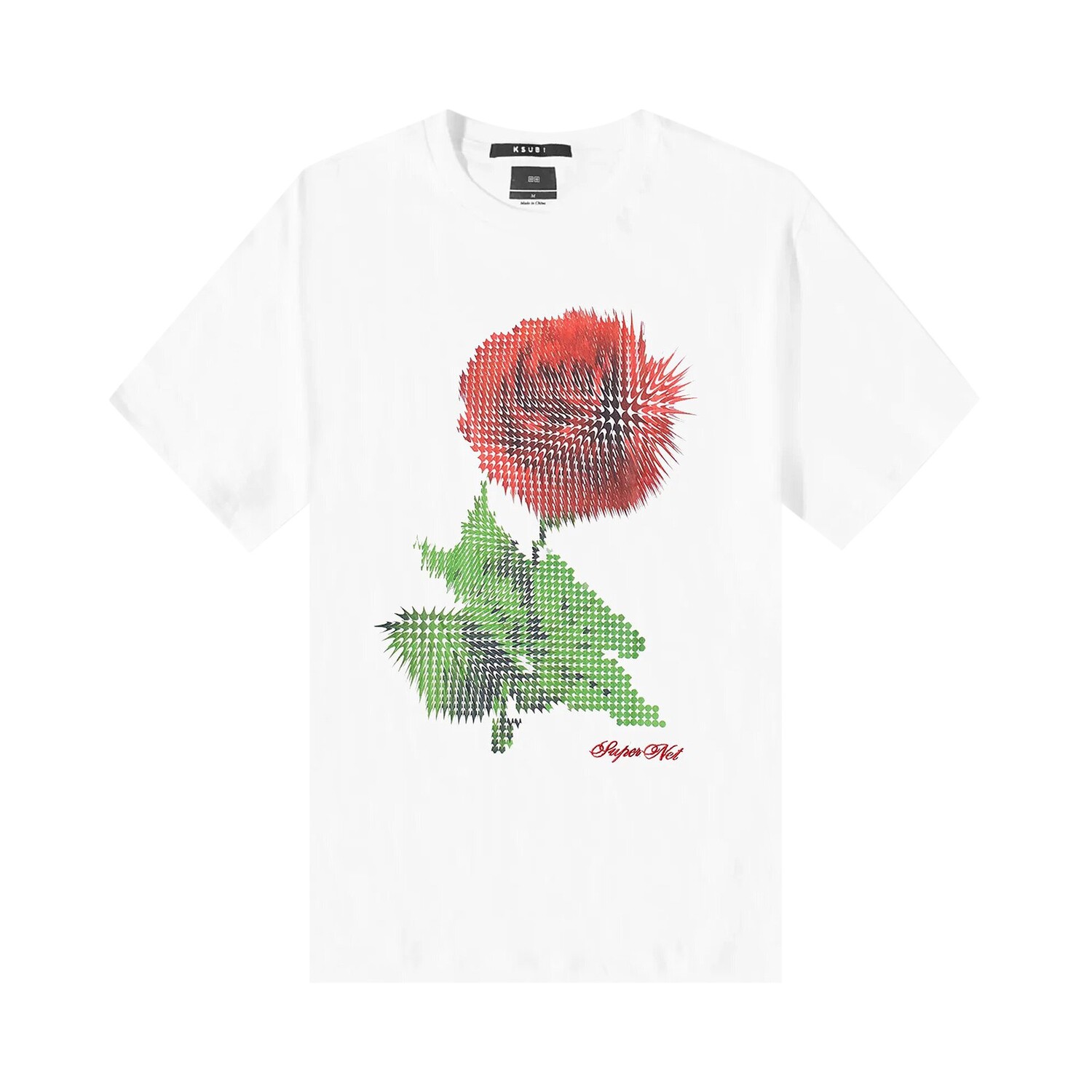 

Футболка Ksubi Pixel Kash Настоящий белый