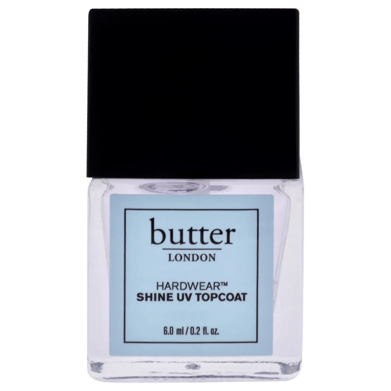 Верхнее покрытие Hardwear Shine UV Topcoat от Butter London для женщин - 0,2 унции (0,2 унции) для ухода за ногтями, Clear