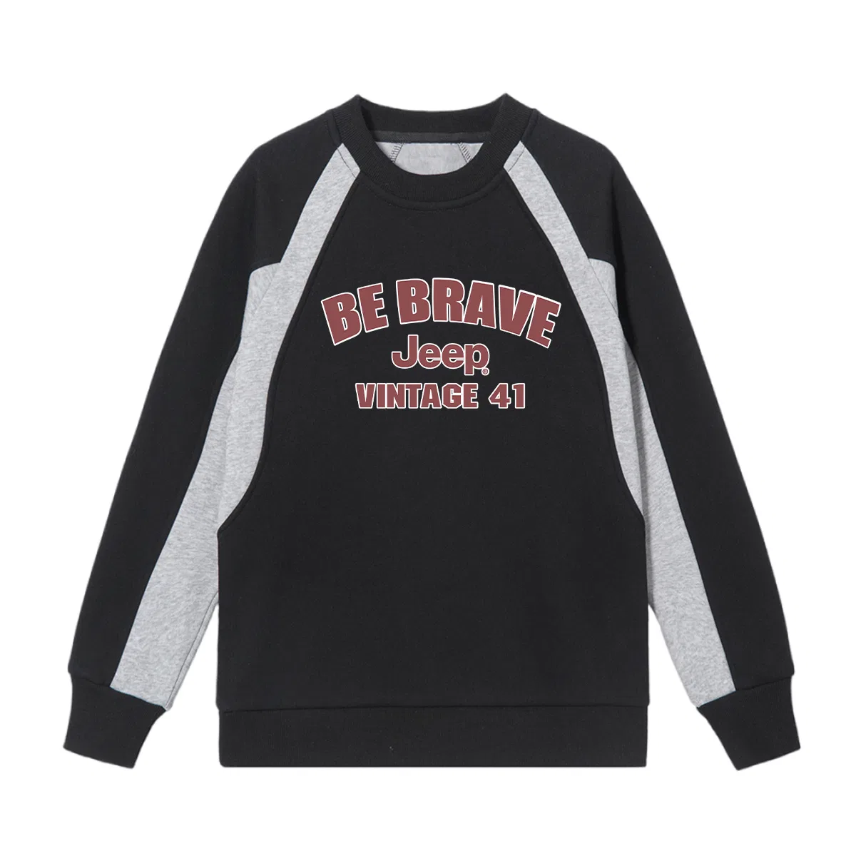 Свитшот детский Grade School с круглым вырезом Moderate Jeep, Heather Gray — фото 3