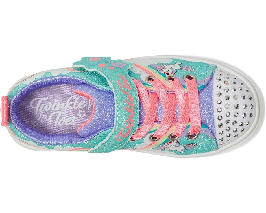 Кроссовки SKECHERS KIDS Twinkle Sparks - Jumpin' Clouds 314809L, цвет Turquoise/Multi — фото 2