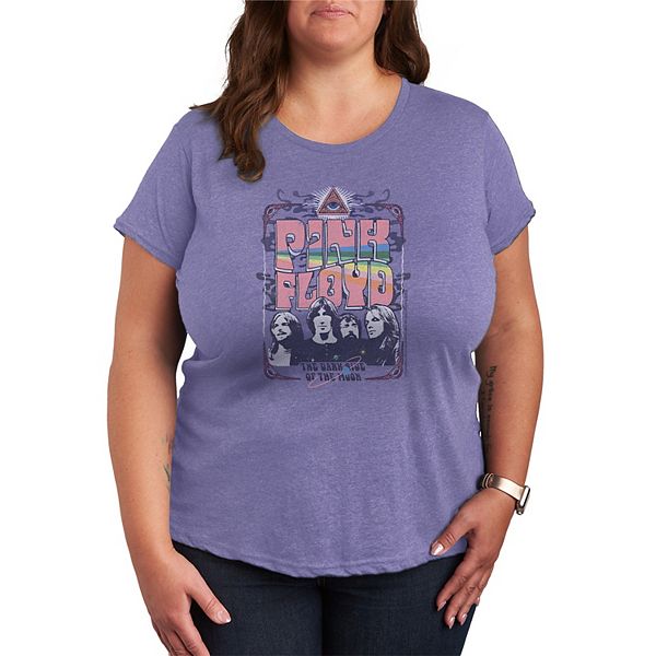 

Футболка Plus size Pink Floyd The Dark Side of the Moon Groovy Graphic Licensed Character, Heather Periwinkle