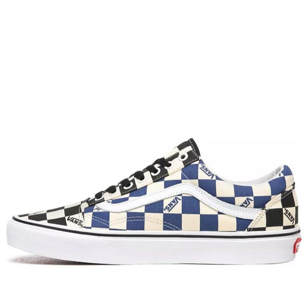 

Кроссовки old skool 'big check black navy' Vans, черный