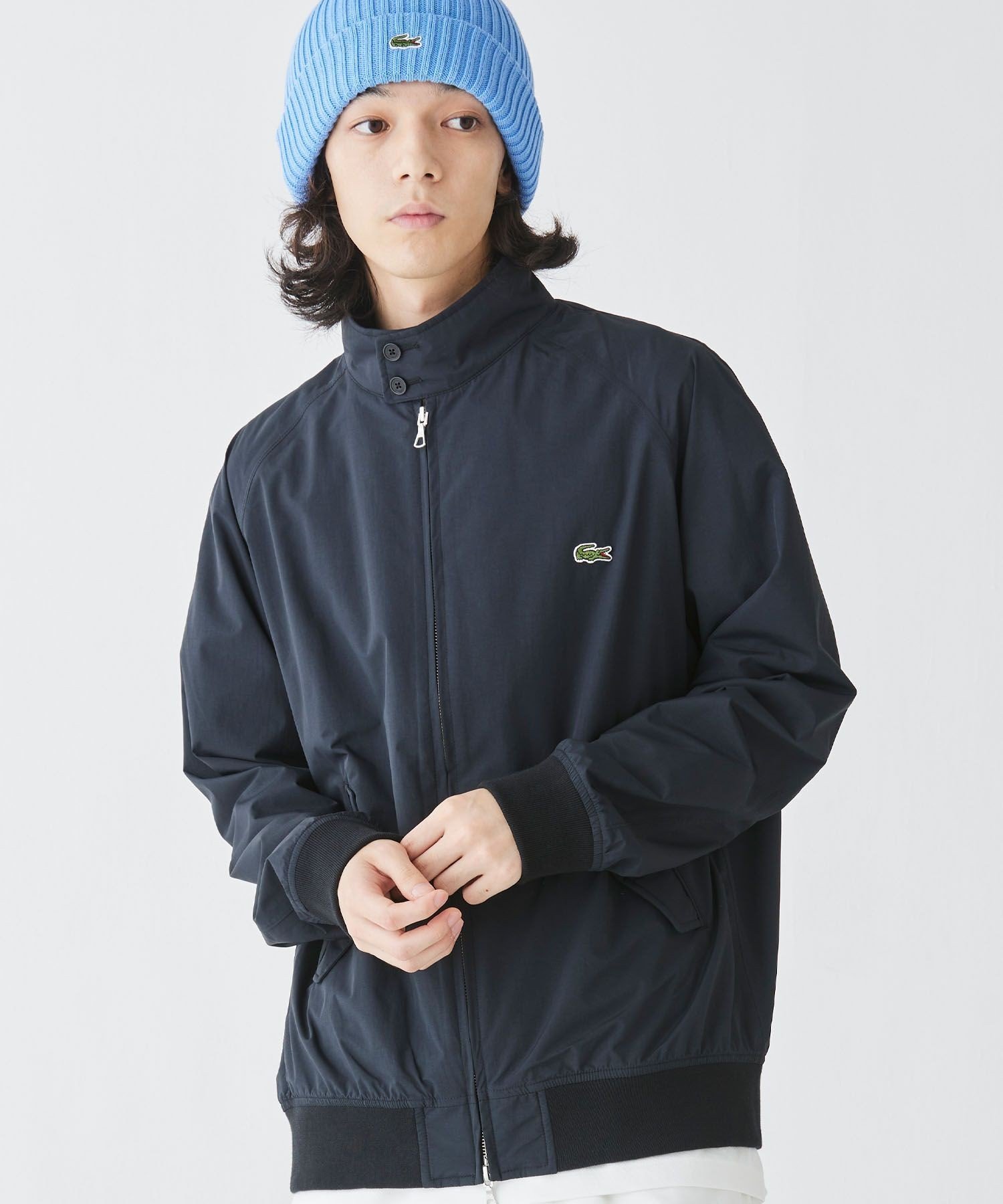 Куртка-блузон с расклешенным верхом и застежкой-молнией, 2,5 слоя LACOSTE, Black — фото 3