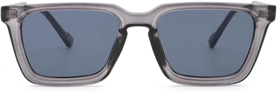 

модные солнцезащитные очки для женщин UV400 сине-серо-коричневые квадратная оправа солнцезащитные очки для мужчин ацетат унисекс WNCKSQ, Black Leopard Green